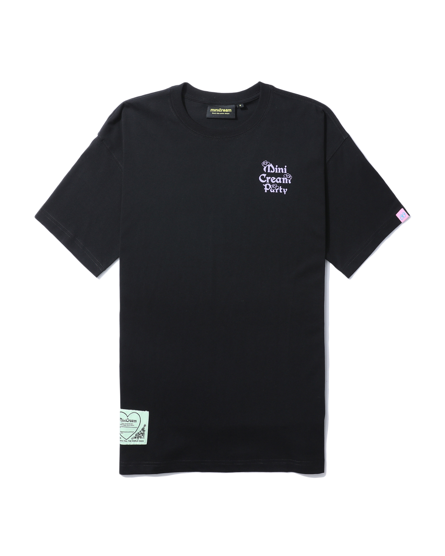 Mini Cream Mini Cream Party printed tee 
