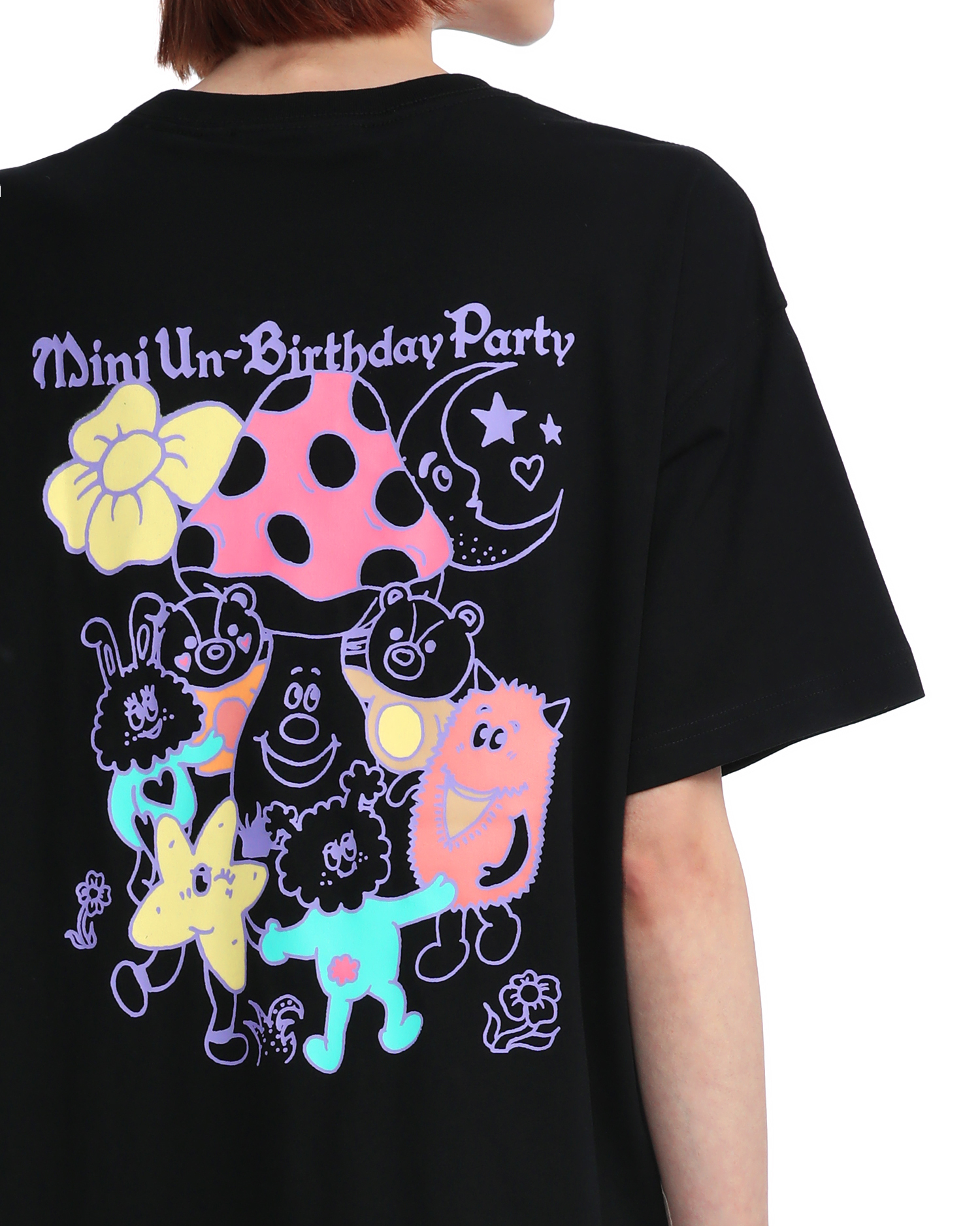 Mini Cream Mini Cream Party printed tee 