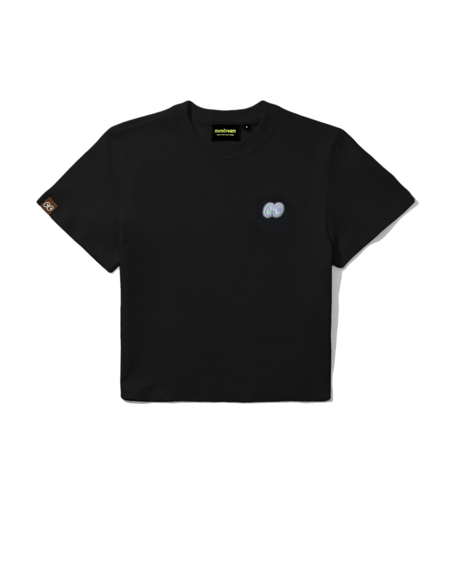 Mini Cream Logo cropped tee | ITeSHOP