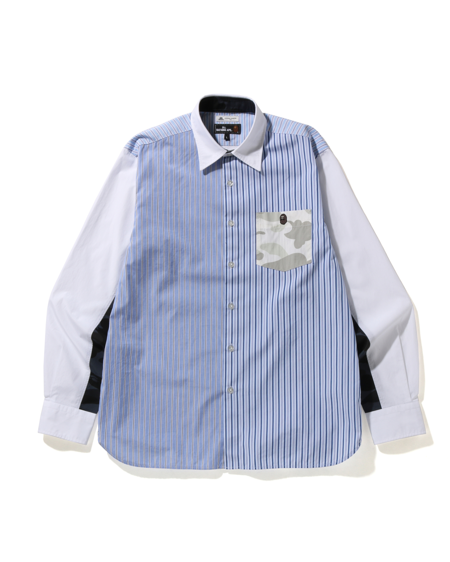 Shop Thomas Mason Multi Pattern Wide Fit Shirt Online | BAPE