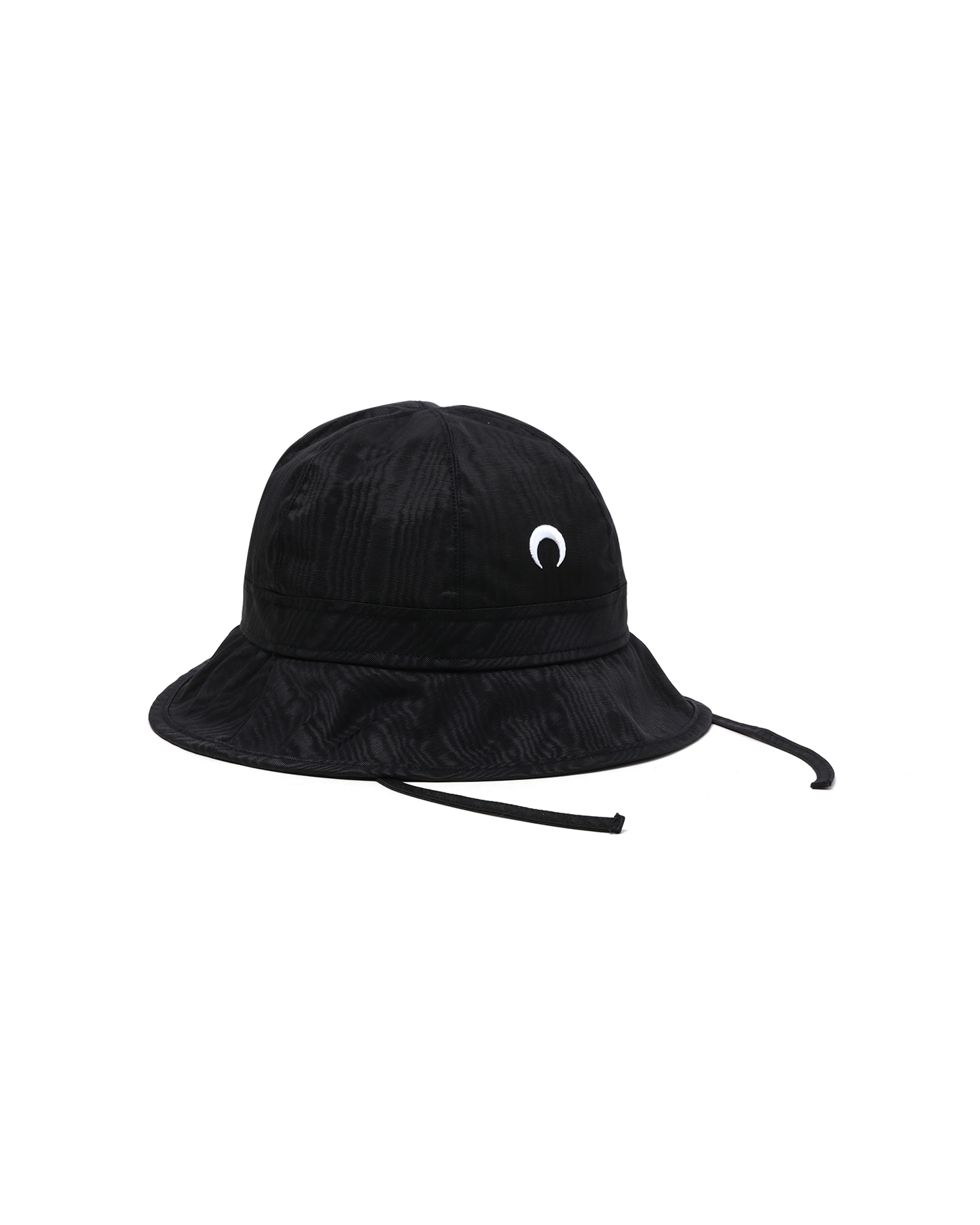 Embroidered moire bell hat