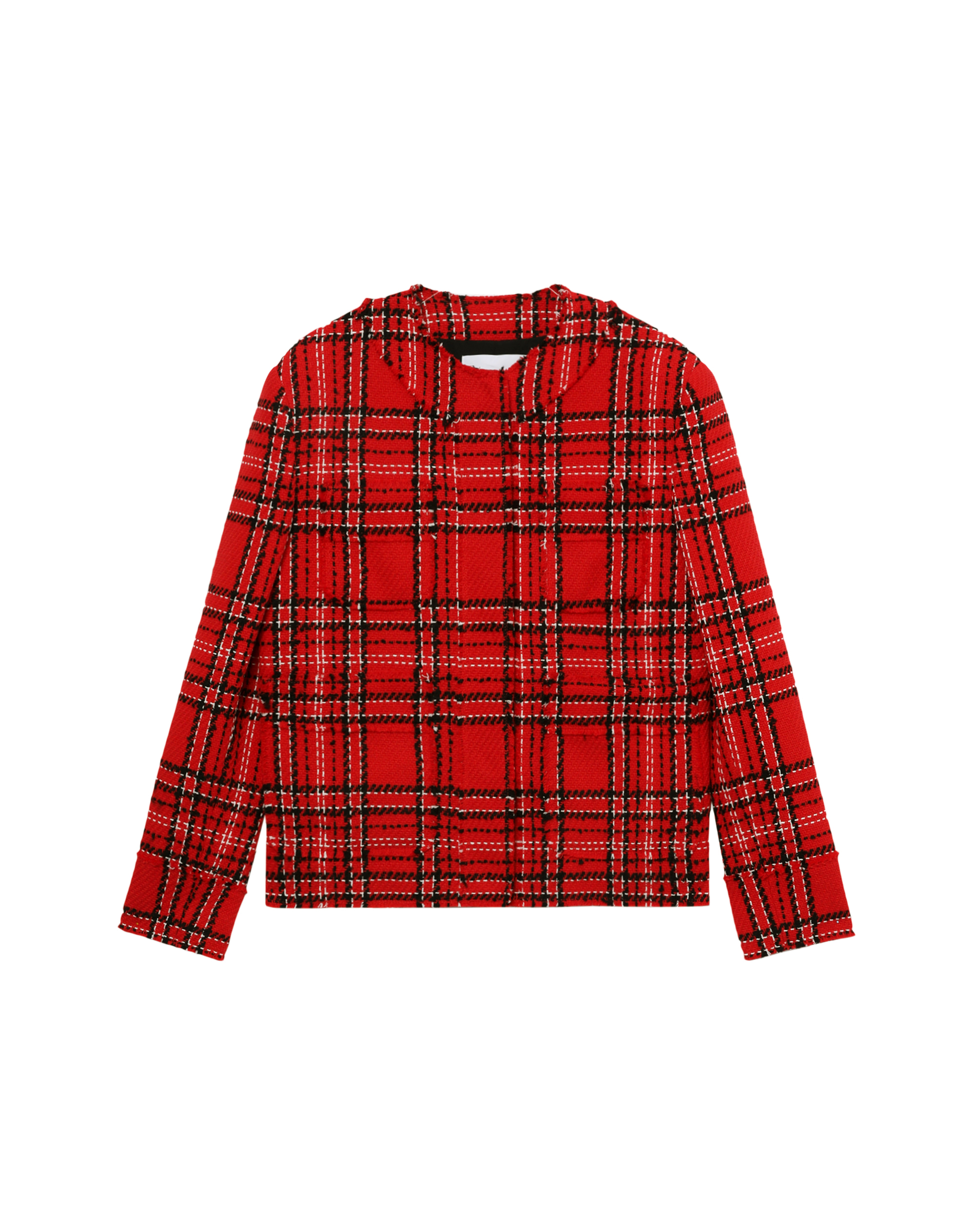 MSGM Check tweed jacket