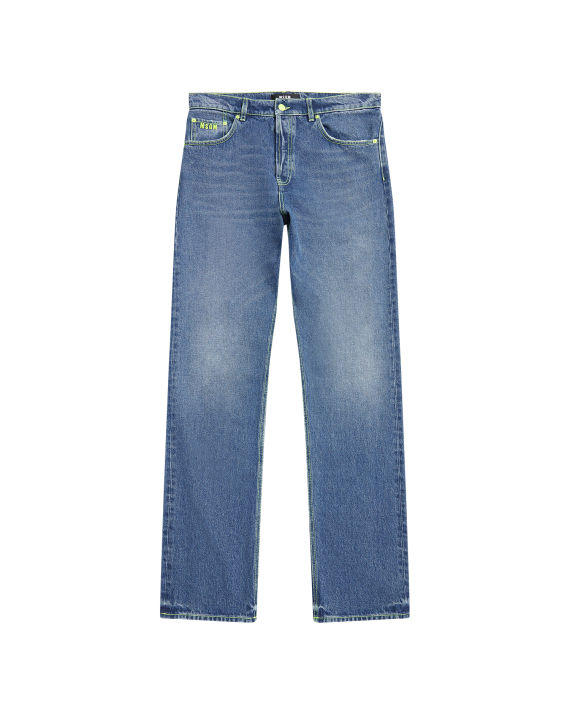 Contrasting stitch jeans image number 0