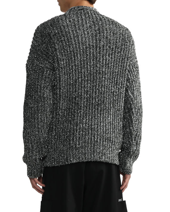 Metal blend crewneck sweater image number 3