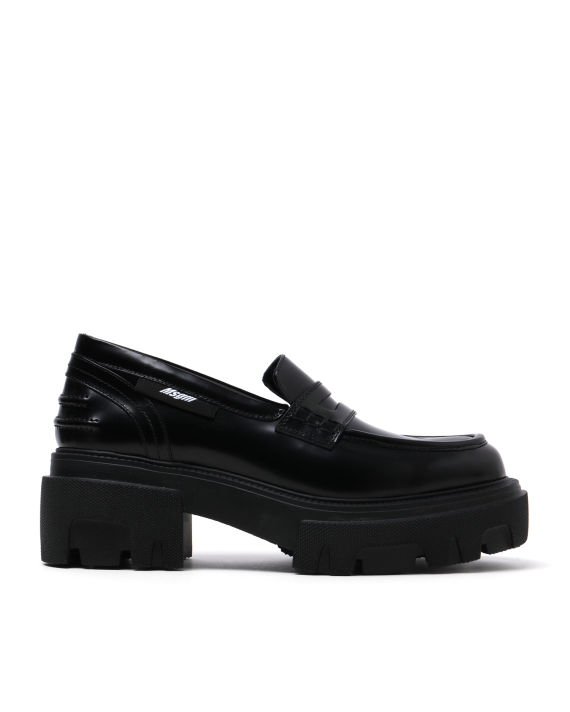 Chunky leather lug loafers image number 0