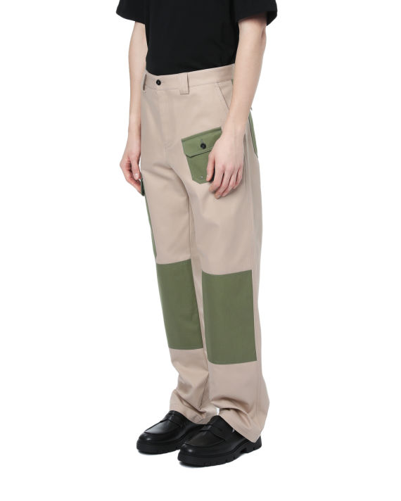 Contrast cargo pants image number 2