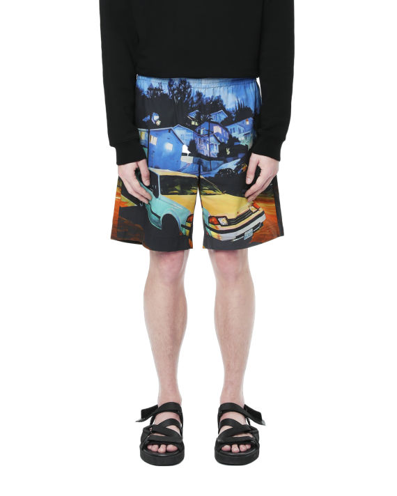 Graphic print shorts image number 1