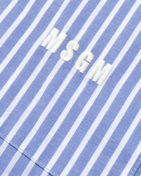 Logo pinstriped shirt image number 4