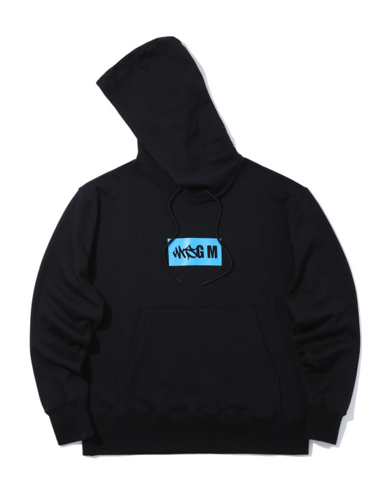 Box logo print hoodie image number 0