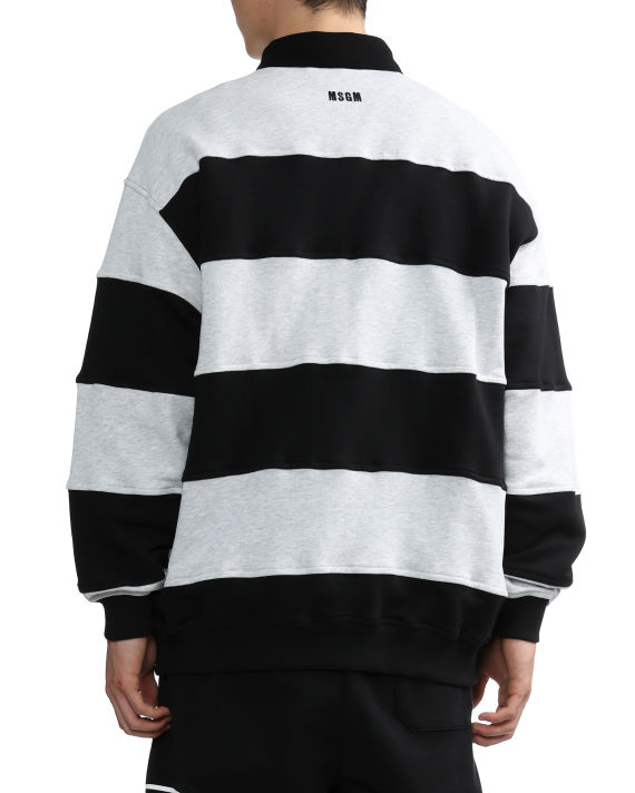 Striped polo sweatshirt image number 3