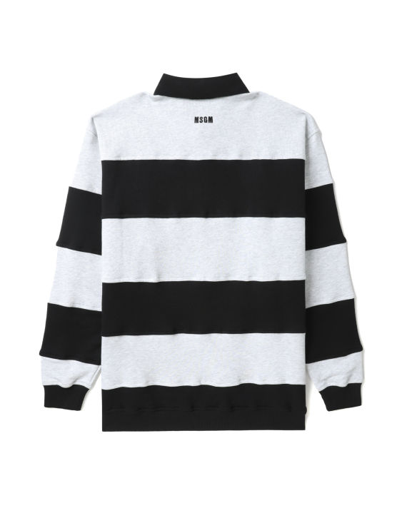 Striped polo sweatshirt image number 5