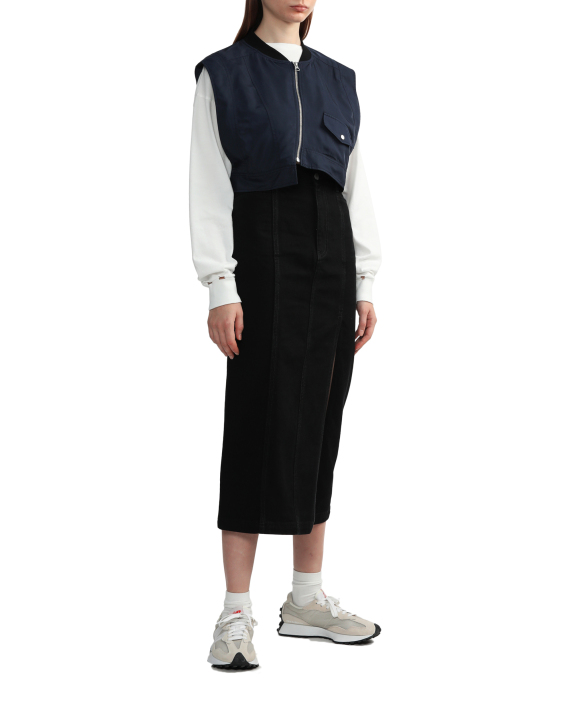 MURUA Diagonal zip vestcoat