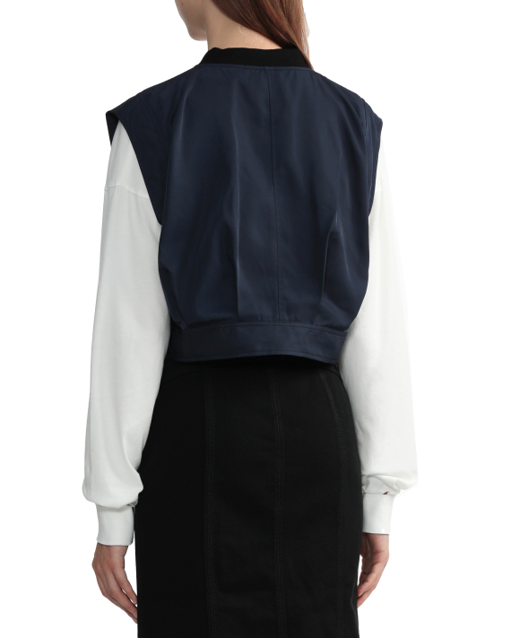 MURUA Diagonal zip vestcoat