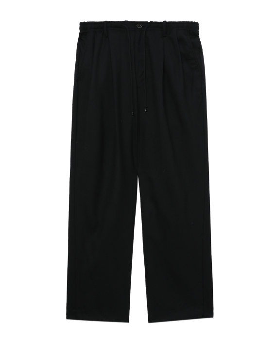 Pleated Wool Shorts - 2 / Black 1