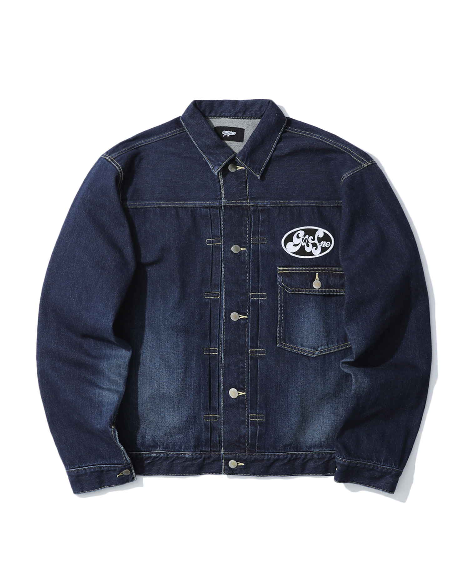 MYneジャケット MYNE Logo denim jacket | ITeSHOP