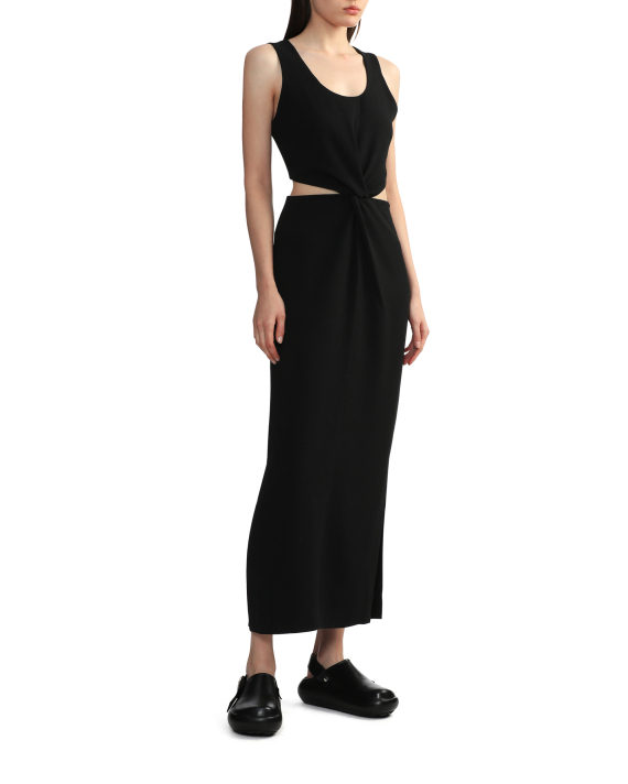 ALEXANDRA CUTOUT DRESS-BLACK/WHITE – Lucca Couture