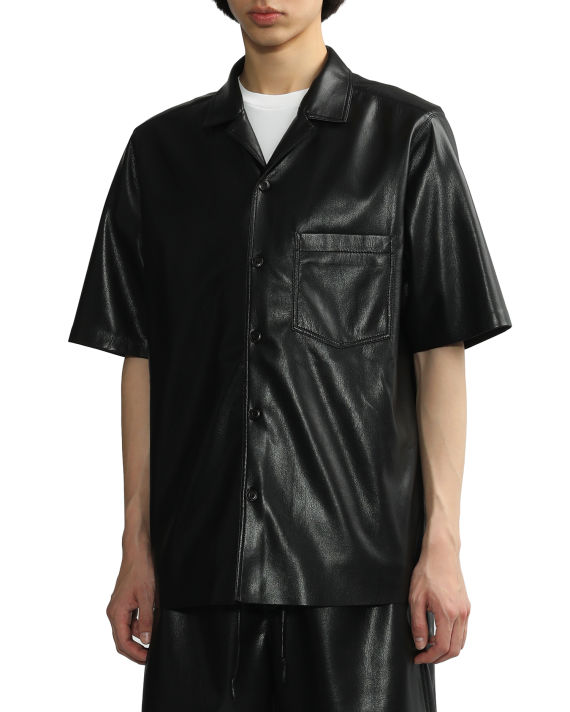 Classic faux leather shirt image number 2