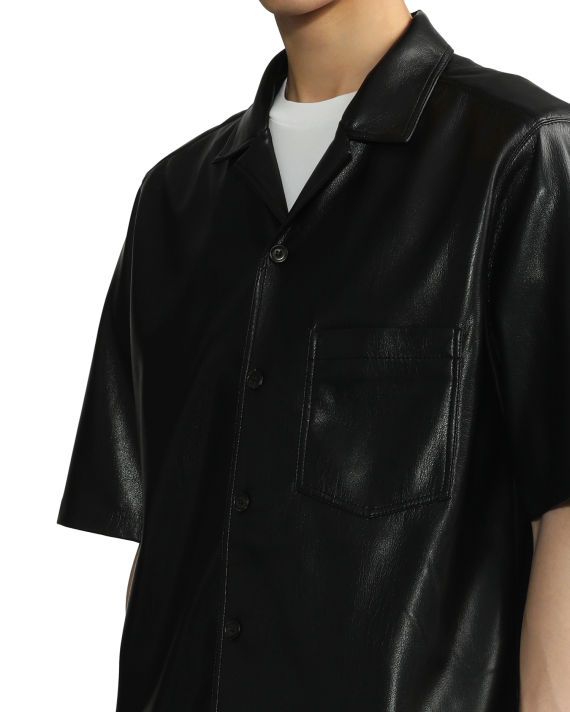 Classic faux leather shirt image number 4