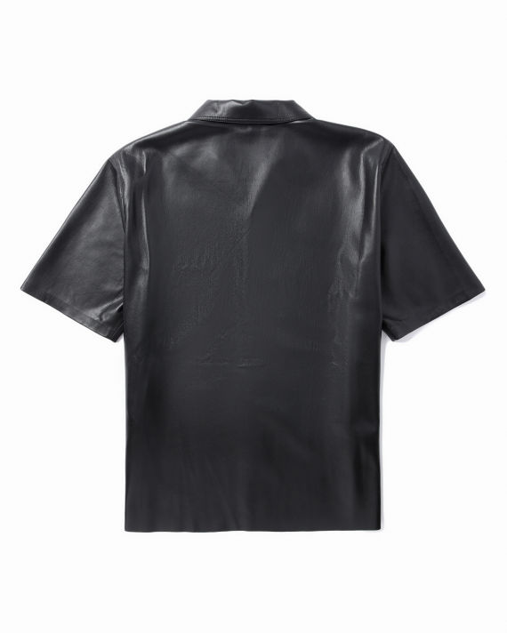 Classic faux leather shirt image number 5