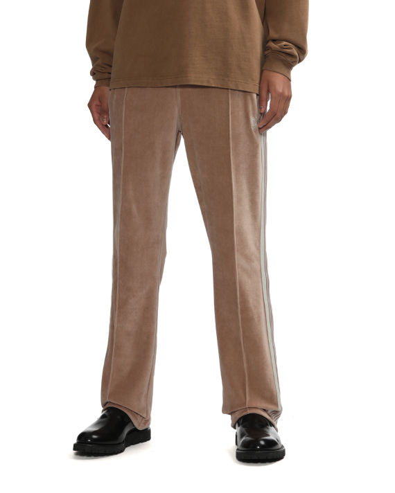 Velour narrow track pants image number 2