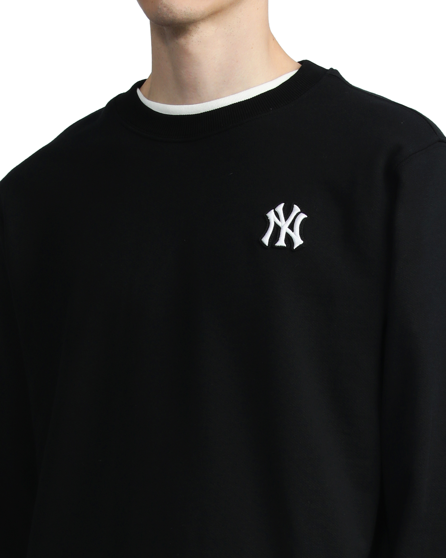Áo MLB LIKE Cartoon Overfit Sweatshirt New York Yankees 3AMTL022450CRS