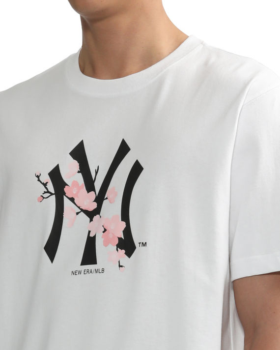 New era MLB Left Chest Logo Tee New York Yankees Sleeveless Crew Neck T- Shirt White