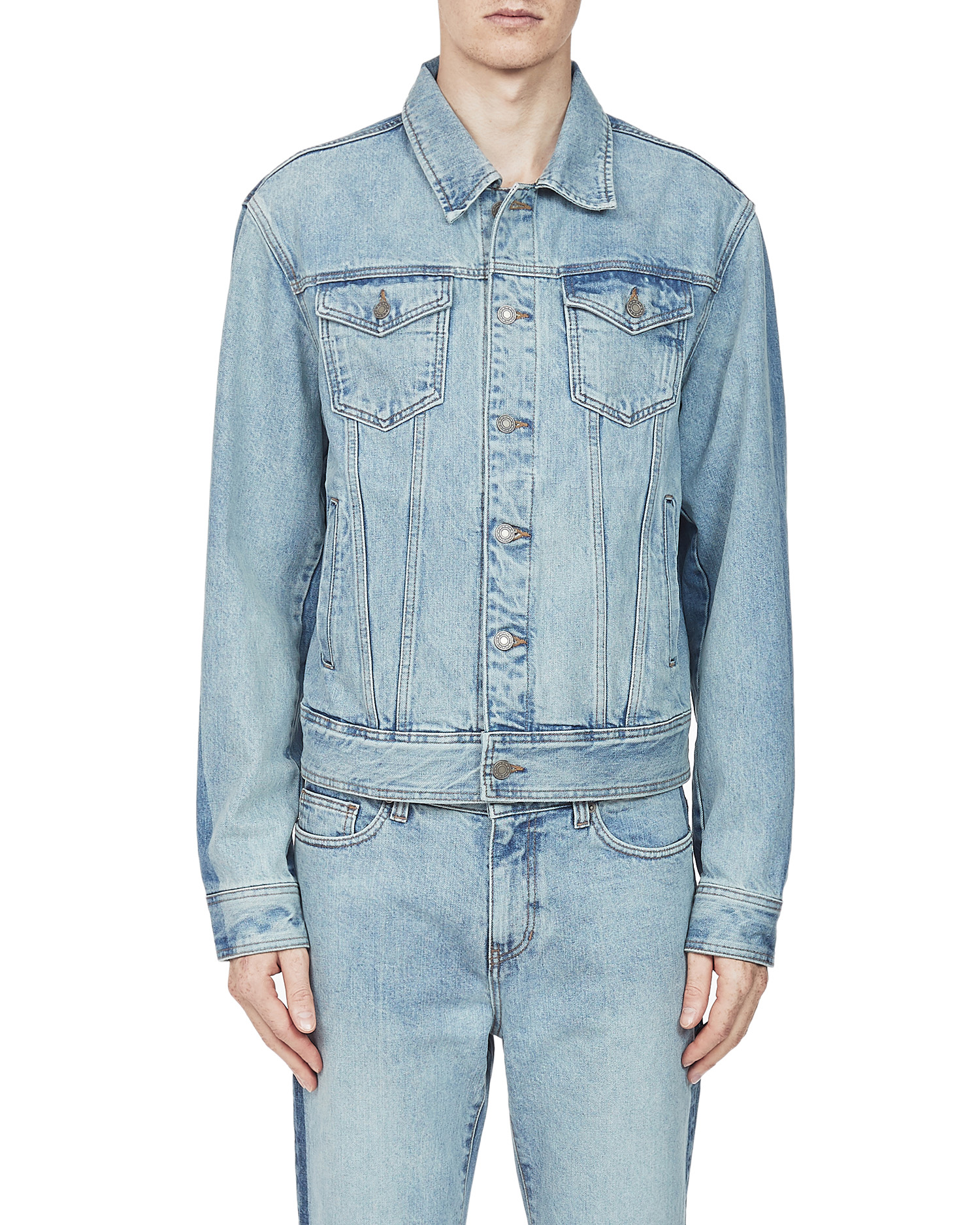 Levi's Men's Two Toned Denim Trucker Jacket - Macy's