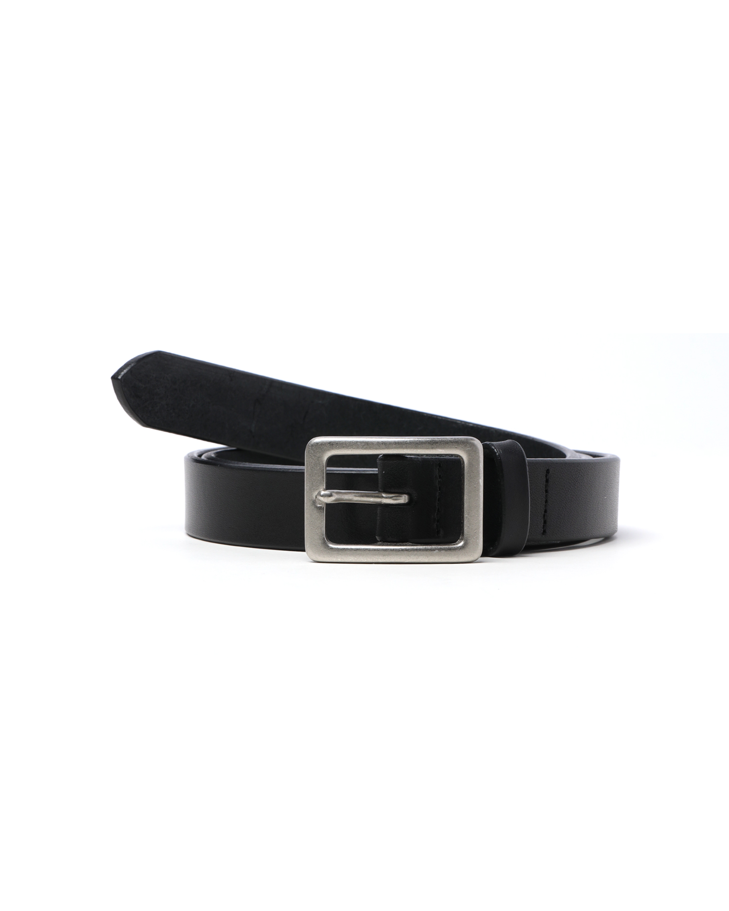 Leather plain belt