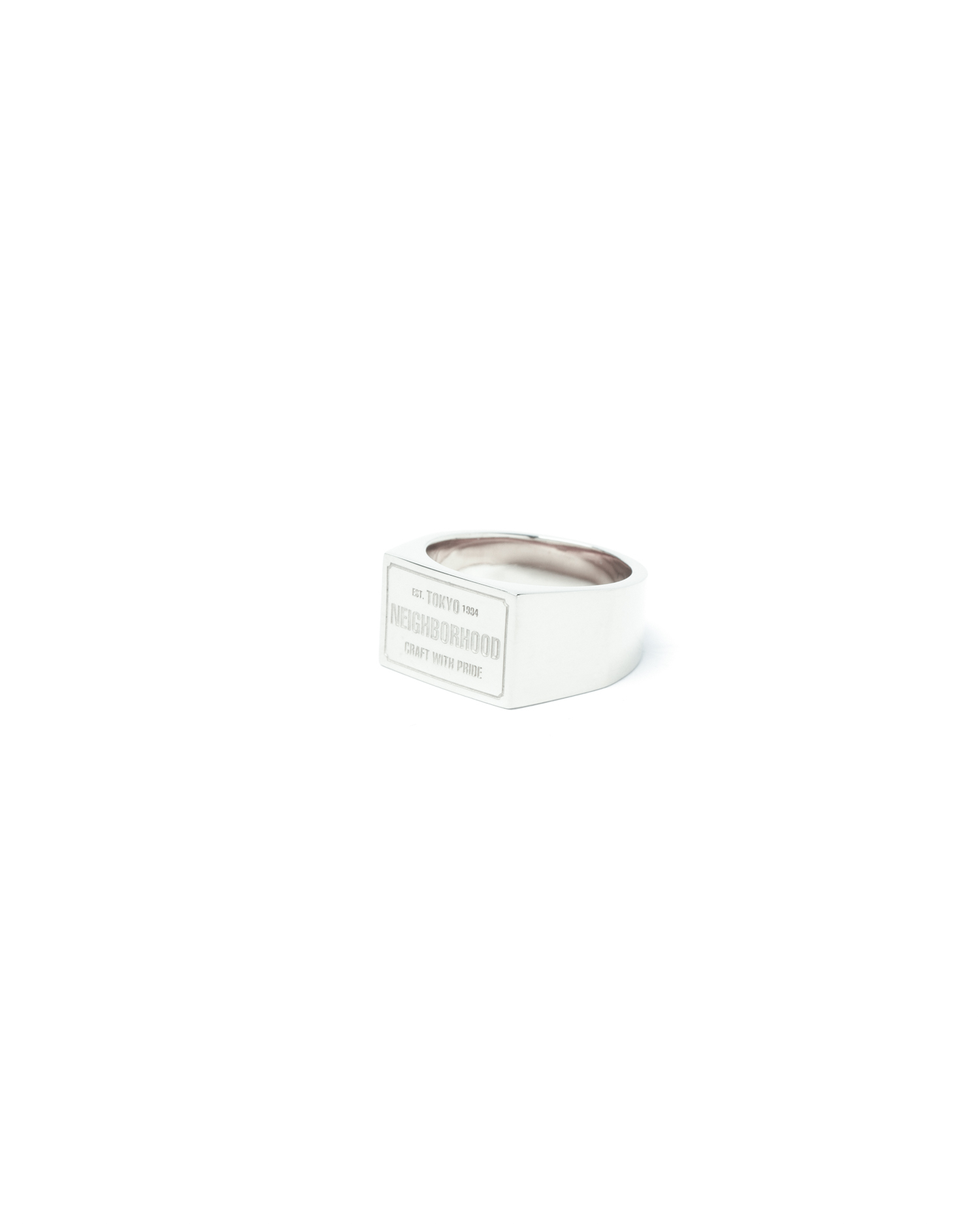 NEIGHBORHOOD Silver signet ring | ITeSHOP