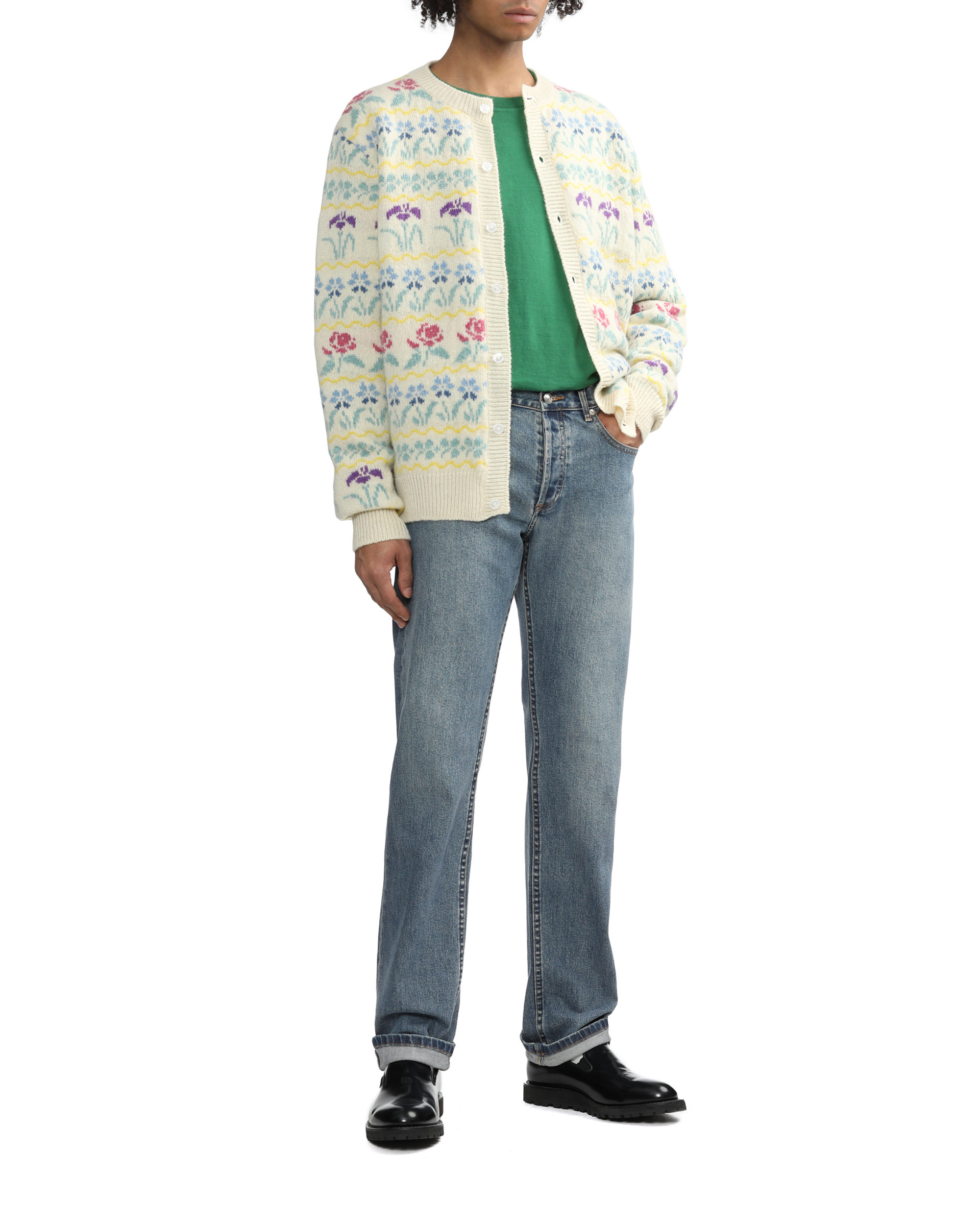 トップス NOAH 23AW shetland floral cardigan S Floral Shetland Cardigan - Noah