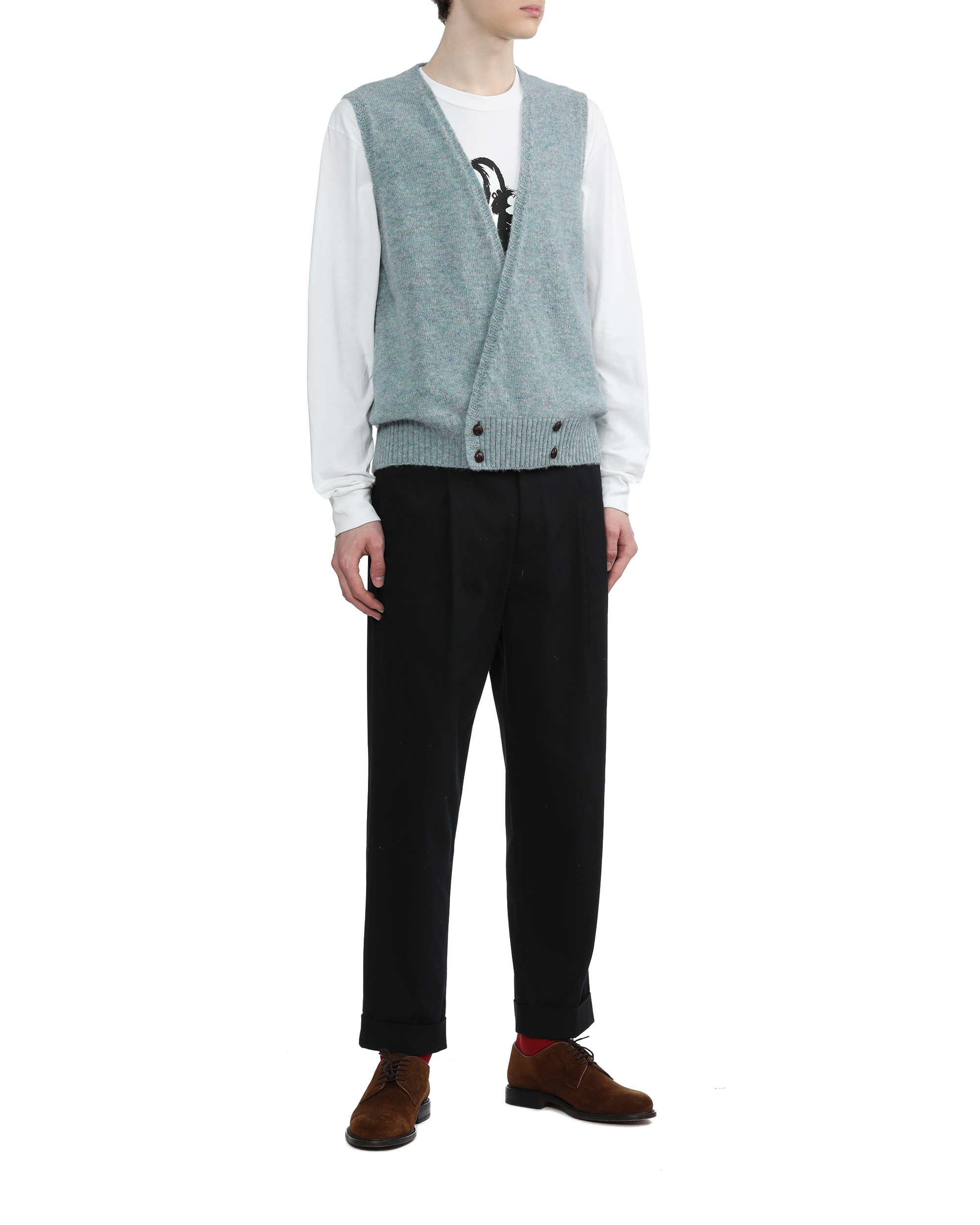 NOAH Double-breasted Shetland sweater vest | ITeSHOP