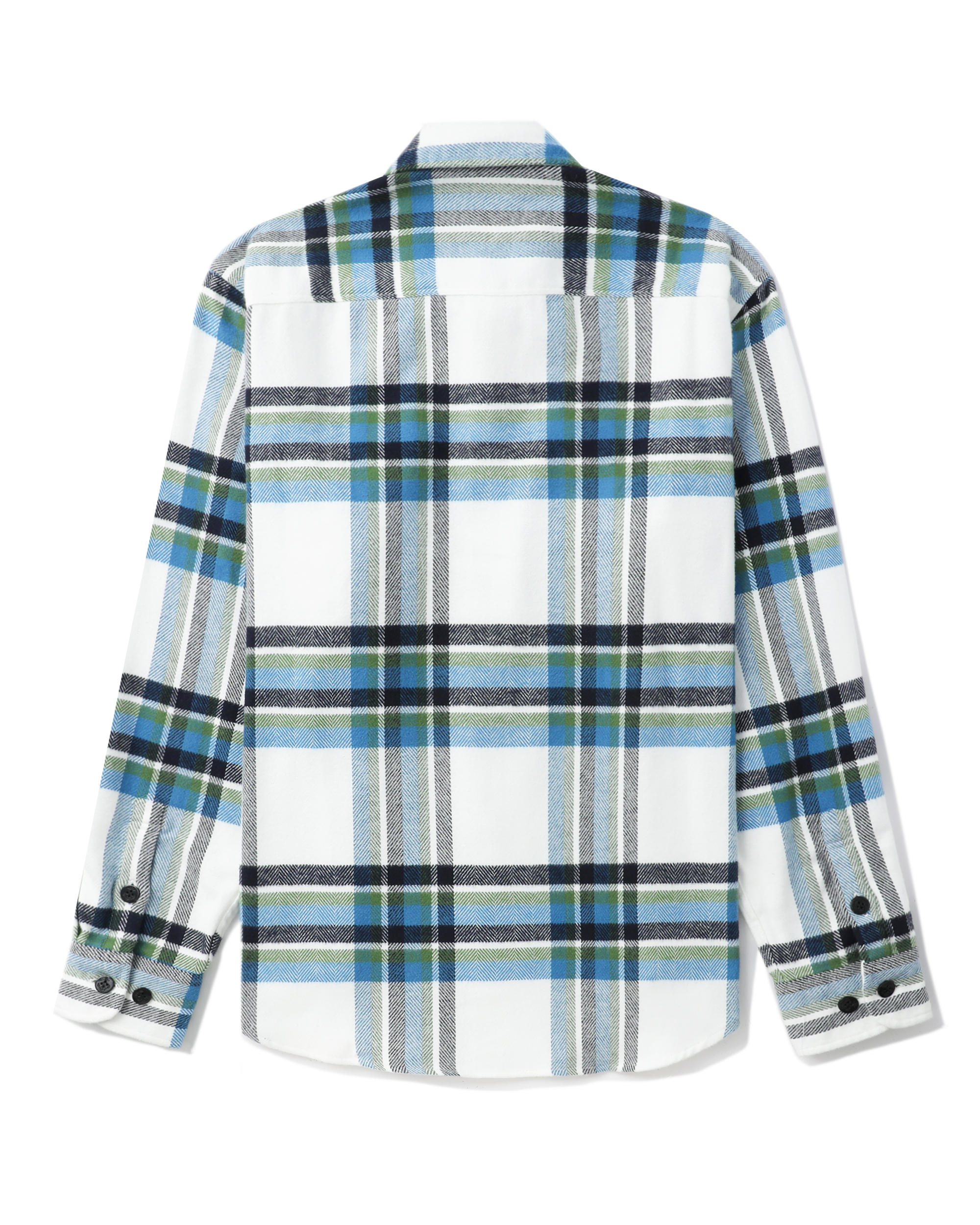 【NOAH】Heavyweight Flannel/ネルシャツ Noah Heavy weight zip up flannel | BLACK/BLUE | SEVENSTORE