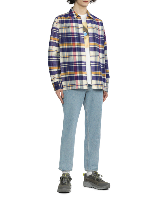 NOAH Zip flannel shirt