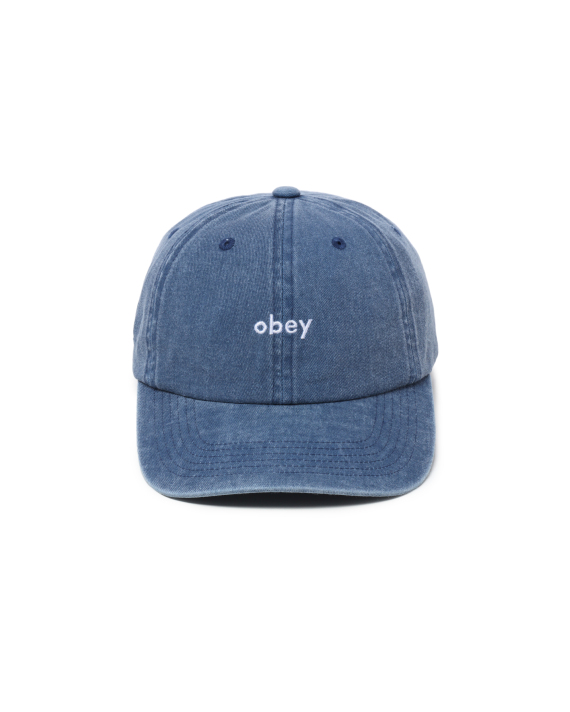 OBEY Pigment lowercase 6 panel cap