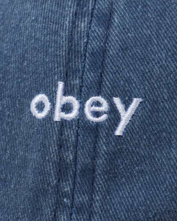 OBEY Pigment lowercase 6 panel cap