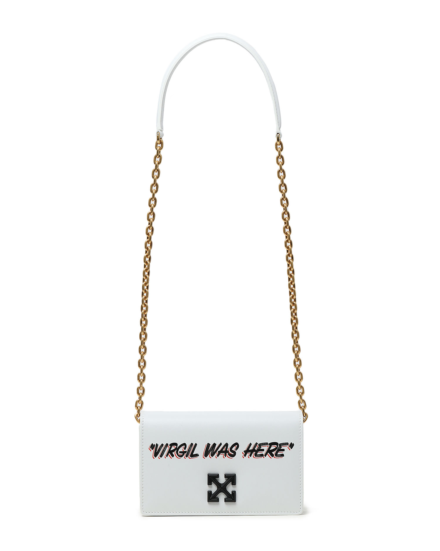 OFF-WHITE C/O VIRGIL ABLOH - Jitney 0.5 logo-plaque leather shoulder bag