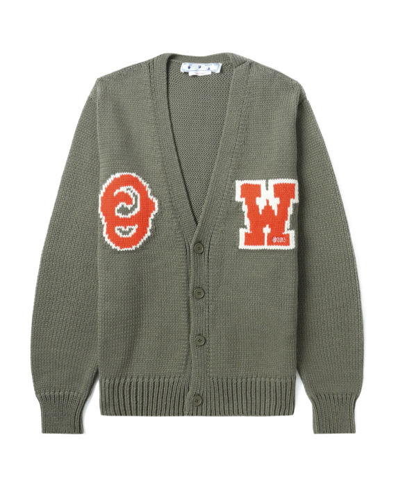 OW patch knit cardigan image number 0
