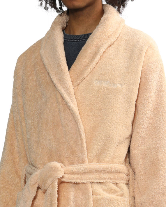 Belted long-sleeve bathrobe image number 4