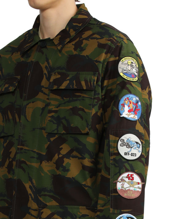 Camou patch field jacket image number 4