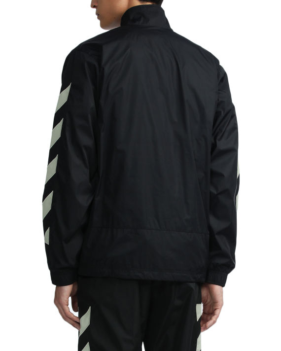 Diagonal nylon tracktop jacket image number 3
