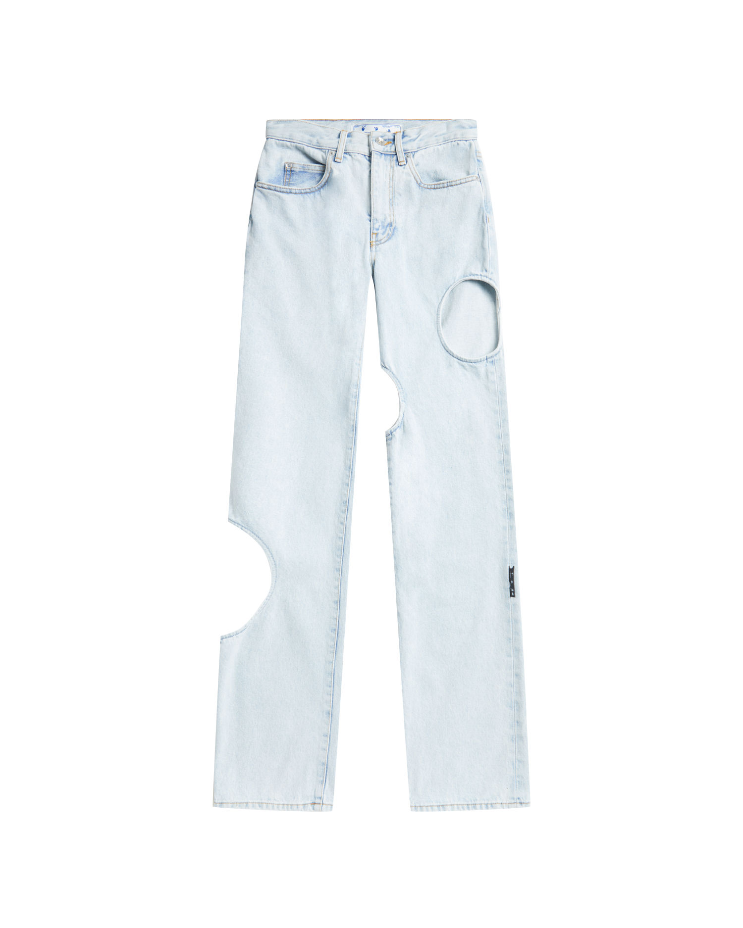 OFF-WHITE Meteor Holes Boyfriend Denim Jeans Blue - SS20 - US