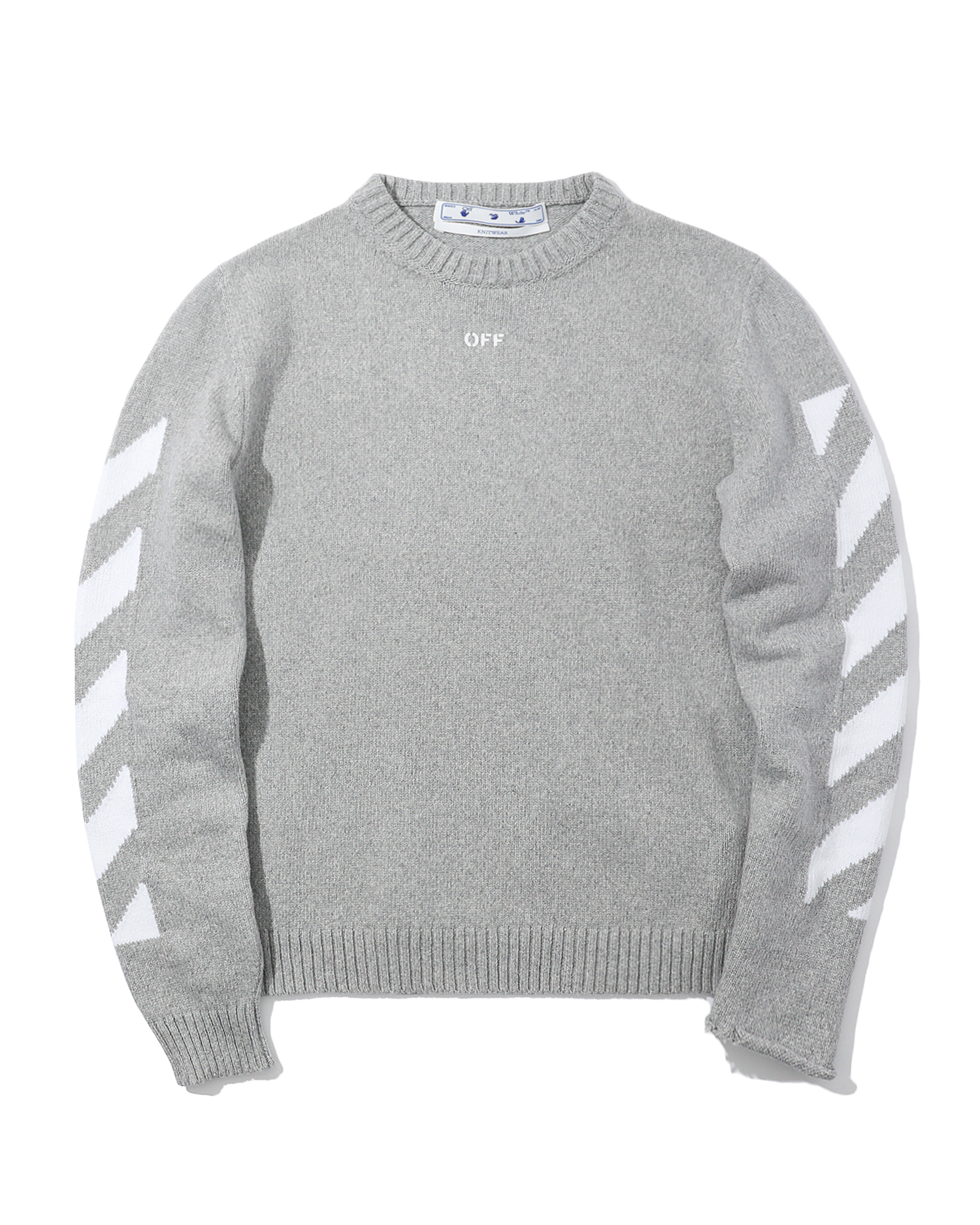 off white crew neck sweatshirt