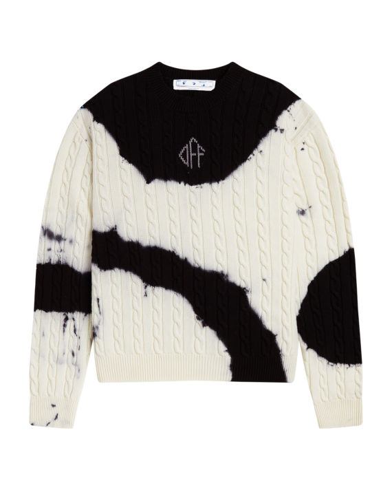 smuk Elegance voks OFF-WHITE c/o VIRGIL ABLOH™ Crazy Tie-Dye Knit sweater| ITeSHOP