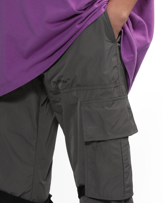 Diag tab poly cargo pants image number 4