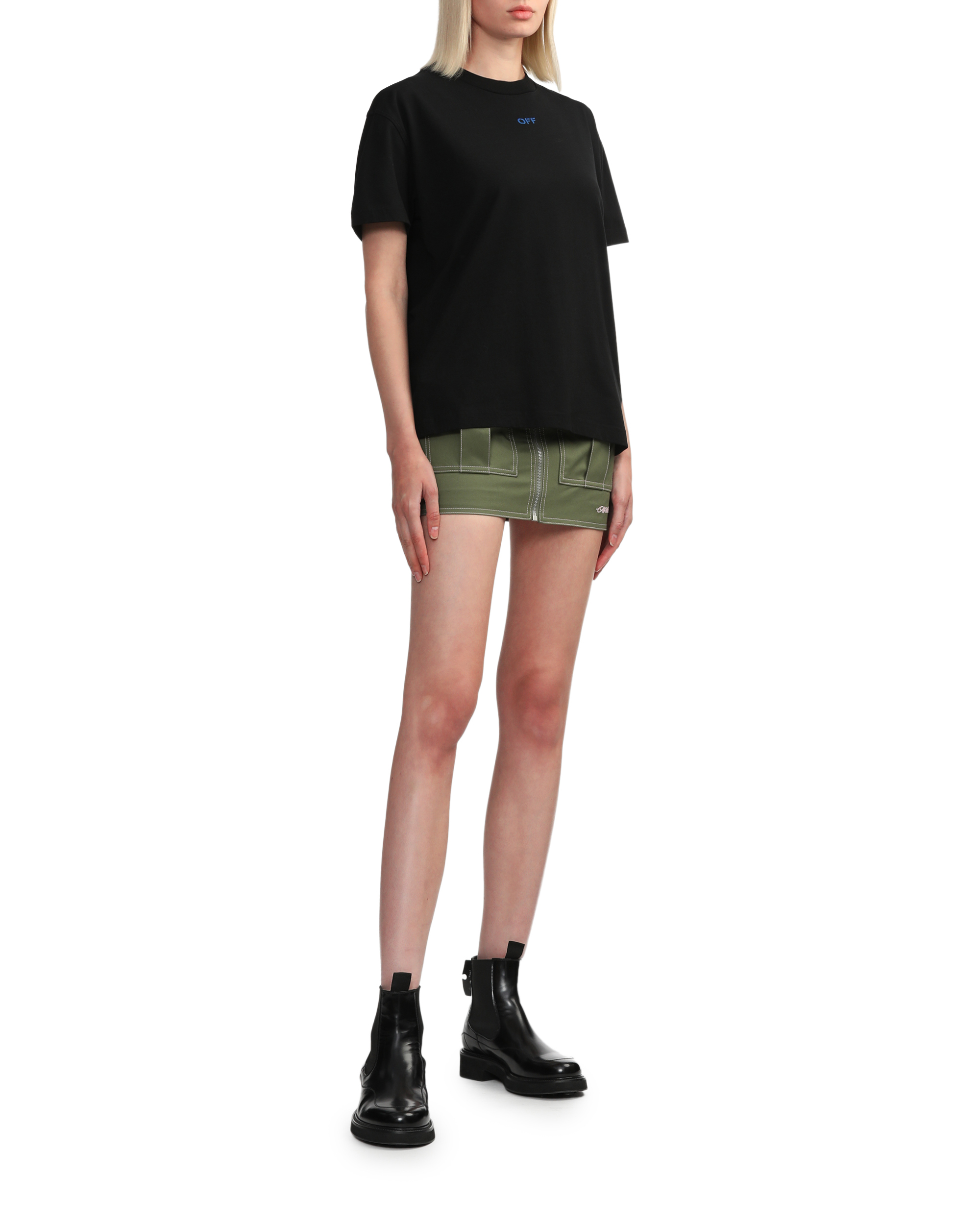 Off-White™ Cargo mini skirt with straps | ITeSHOP