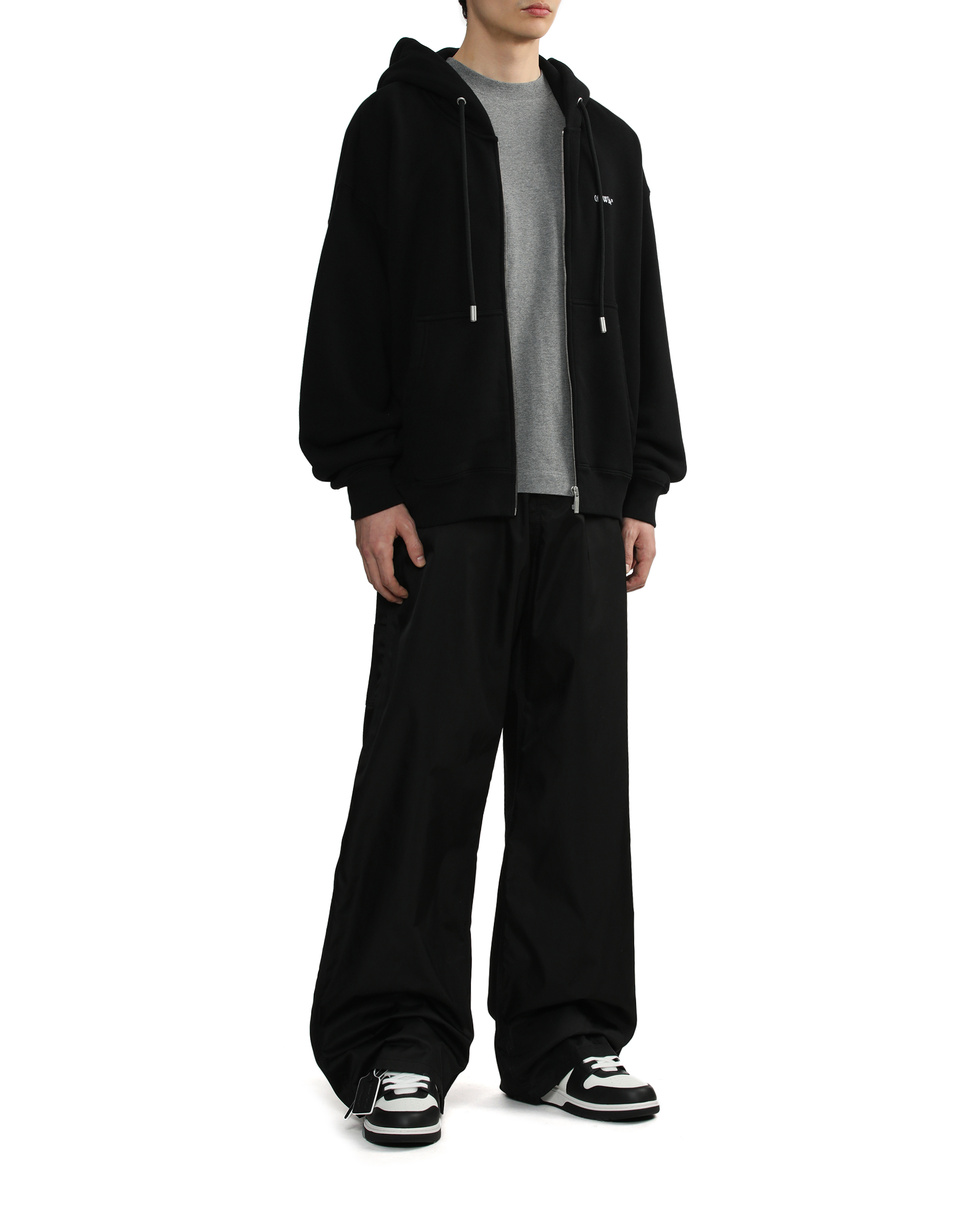 オフホワイト☆TATTOO ARROW SKATE HOODIE WHITE Off-White™ Tattoo arrow zip up skate hoodie | ITeSHOP