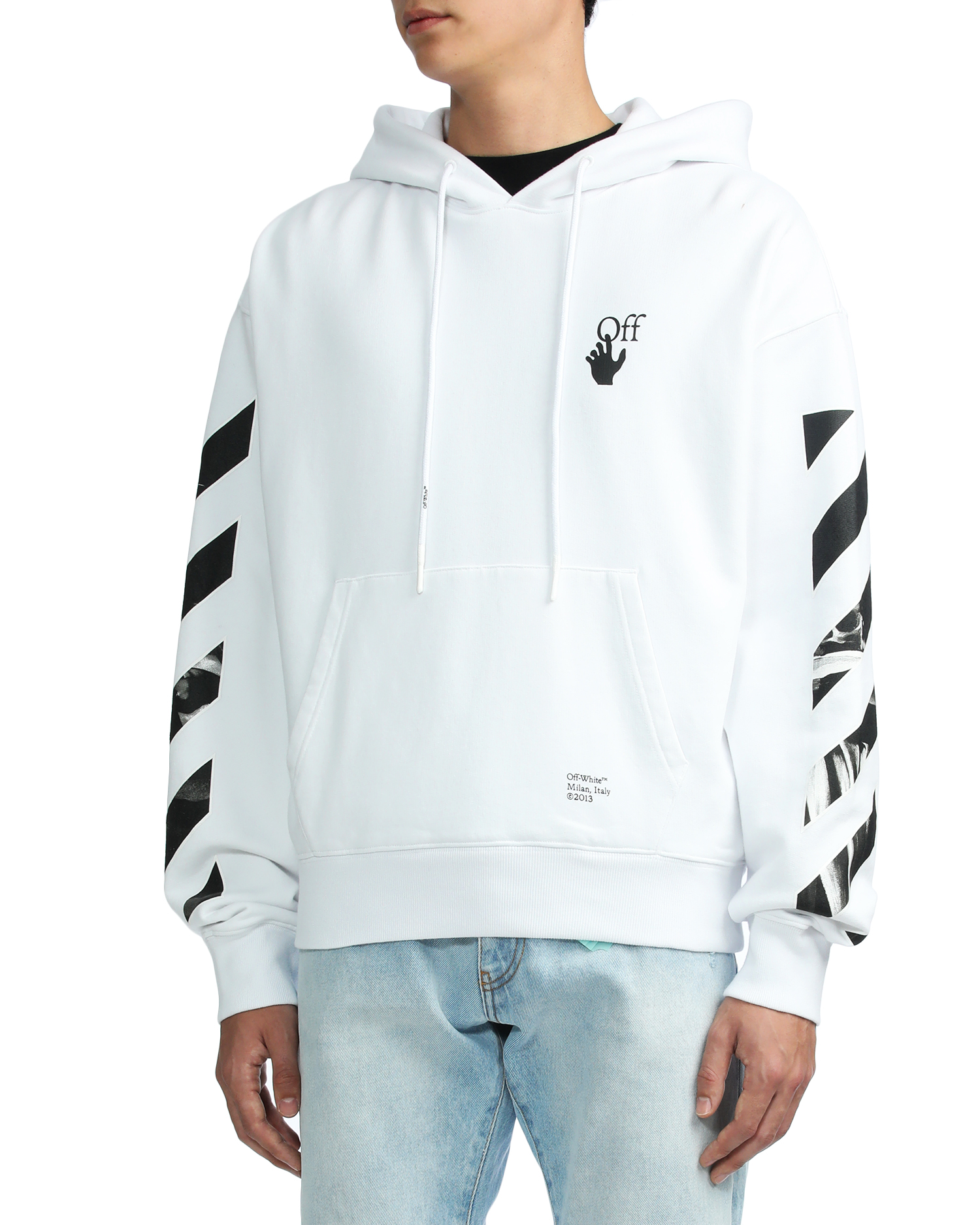 Carav arrow motif hoodie 