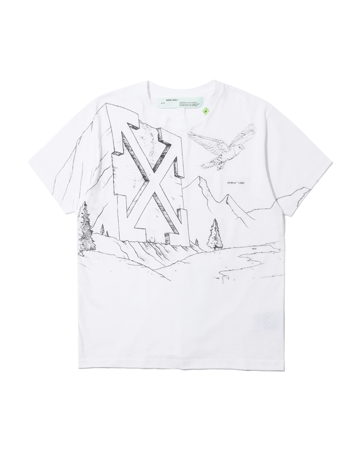 off white eagle tee