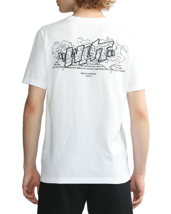 Off-White c/o Virgil Abloh The Opposite Casual T-shirt In Beige/black in  Natural