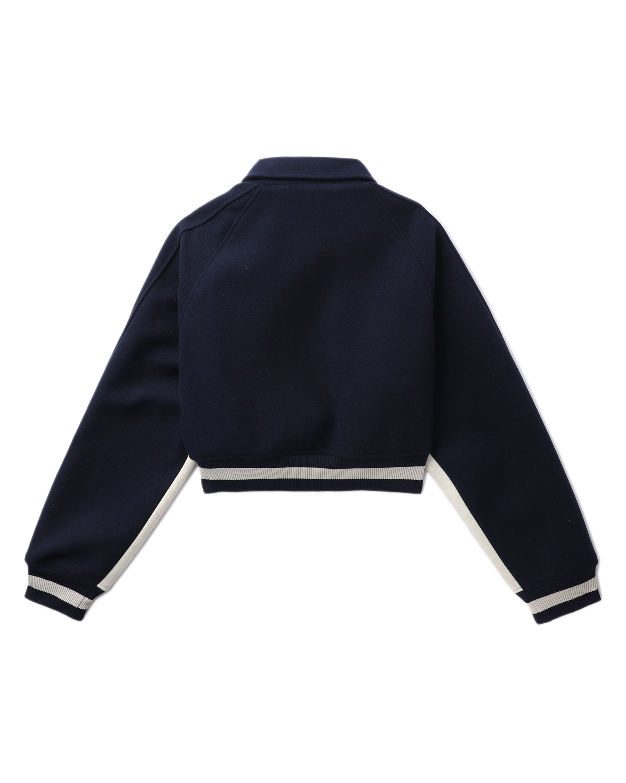 O!OI Cropped collared varsity jacket | ITeSHOP